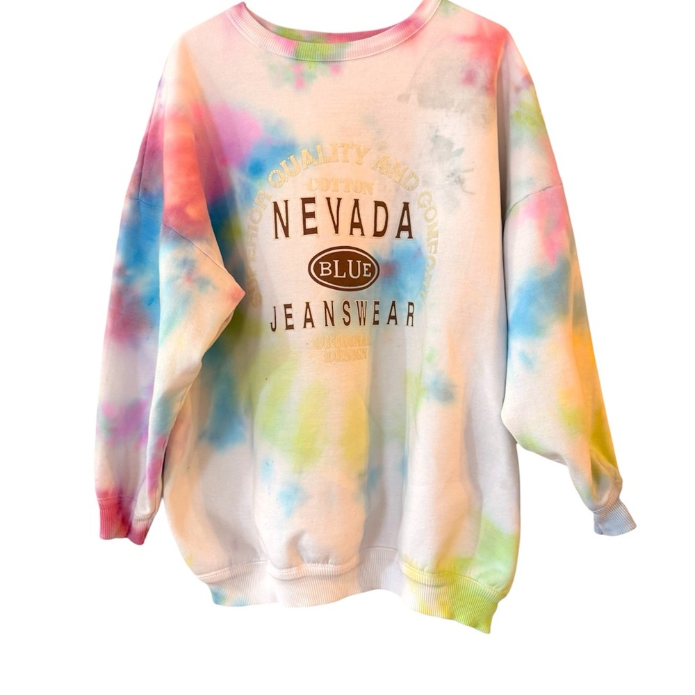 Vintage Nevada Jeans Wear  1990 Tie-Dye Women's Sweater